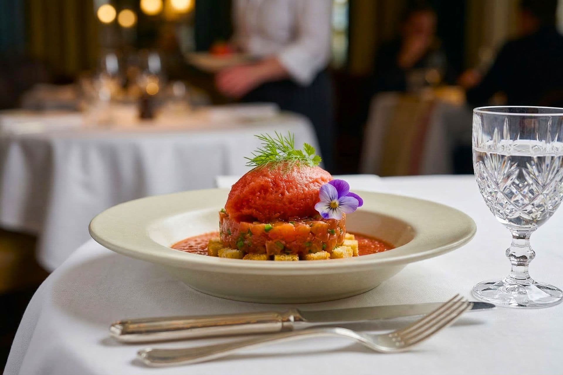 Gaspacho revisité en sorbet